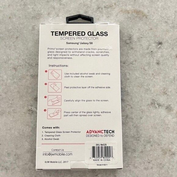 Primo Screen Protector Samsung Galaxy S8 New in Box! - Picture 4 of 5